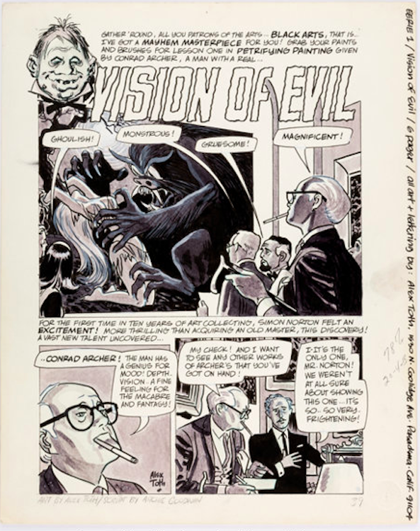 Eerie #2 Partial Story by Alex Toth sold for $3,820. Click here to get your original art appraised.