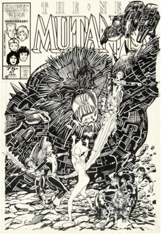 New Mutants #47 Cover Art by Bill Sienkiewicz sold for $28,800. Click here to get your original art appraised.