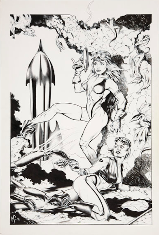Good Girls Science Fiction Illustration by Dave Stevens sold for $24,000. Click here to get your original art appraised.