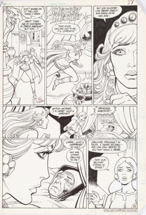 Amethyst #1 Page 22 by Ernie Colon sold for $480. Click here to get your original art appraised.