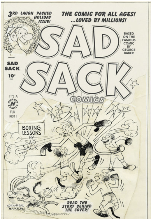 Sad Sack #189 1967-Fire Dept Cover-George Baker-Military comic art