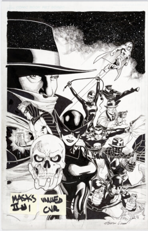 Masks #2 Unused Cover Art by Sean Chen sold for $565. Click here to get your original art appraised.