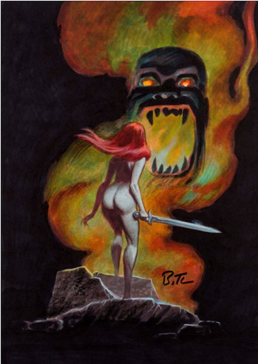 Red Sonja Illustration by Bruce Timm sold for $1,200. Click here to get your original art appraised.