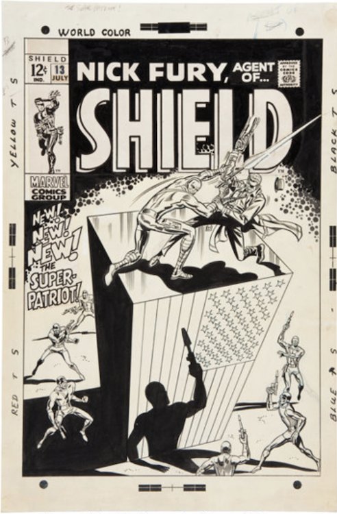 Nick Fury...Agent of S.H.I.E.L.D. #13 Cover Art by Herb Trimpe sold for $15,535. Click here to get your original art appraised.