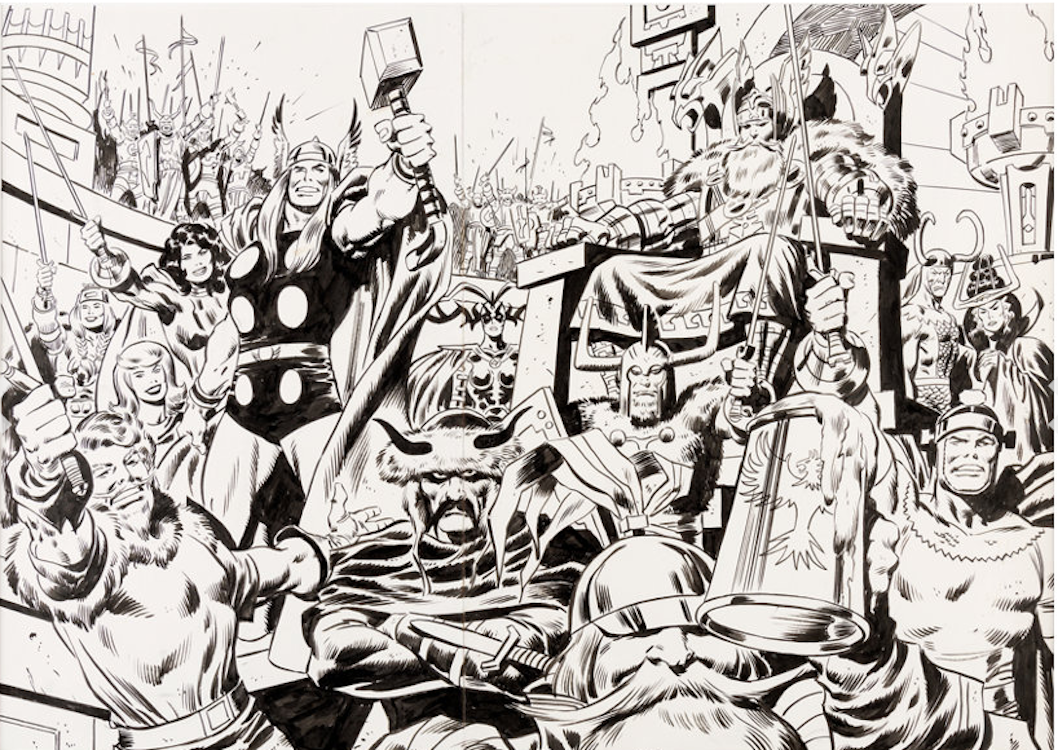 Marvel Treasury Edition #3 Pin-up Illustration by John Buscema sold for $24,000. Click here to get your original art appraised.