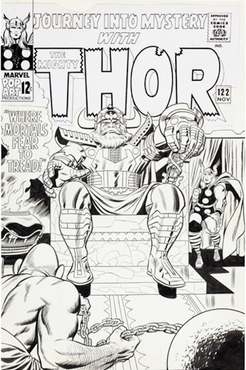 Journey into Mystery #122 Cover Art by Wally Wood sold for $155,350. Click here to get your original art appraised.